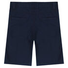 Boys Navy Logo Shorts, 1, hi-res