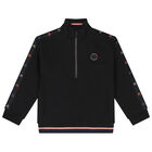 بدلة رياضية سوداء للأولاد مكونة من 3 قطع, 1, hi-res