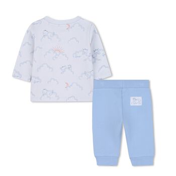 Younger Boys Blue Clouds Trousers Set