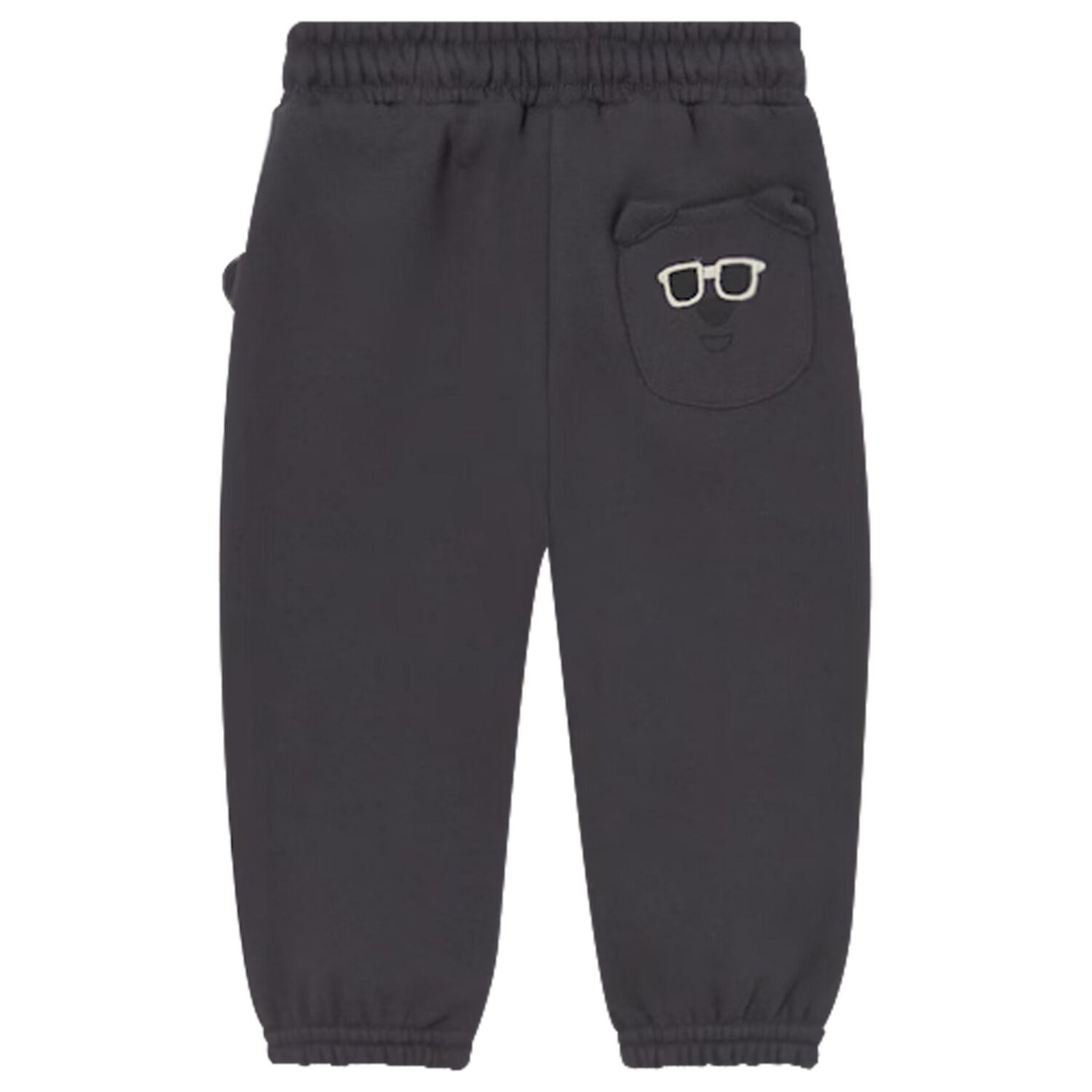 Younger Boys Black Joggers, 1, hi-res