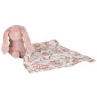 Baby Girls Pink Rabbit Comforter, 2, hi-res