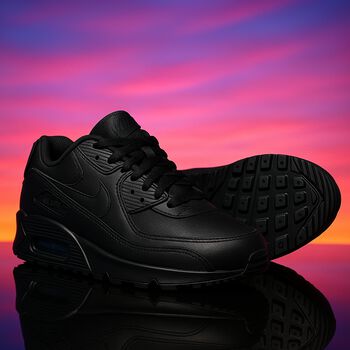 Black Nike Air Max 90 Trainers