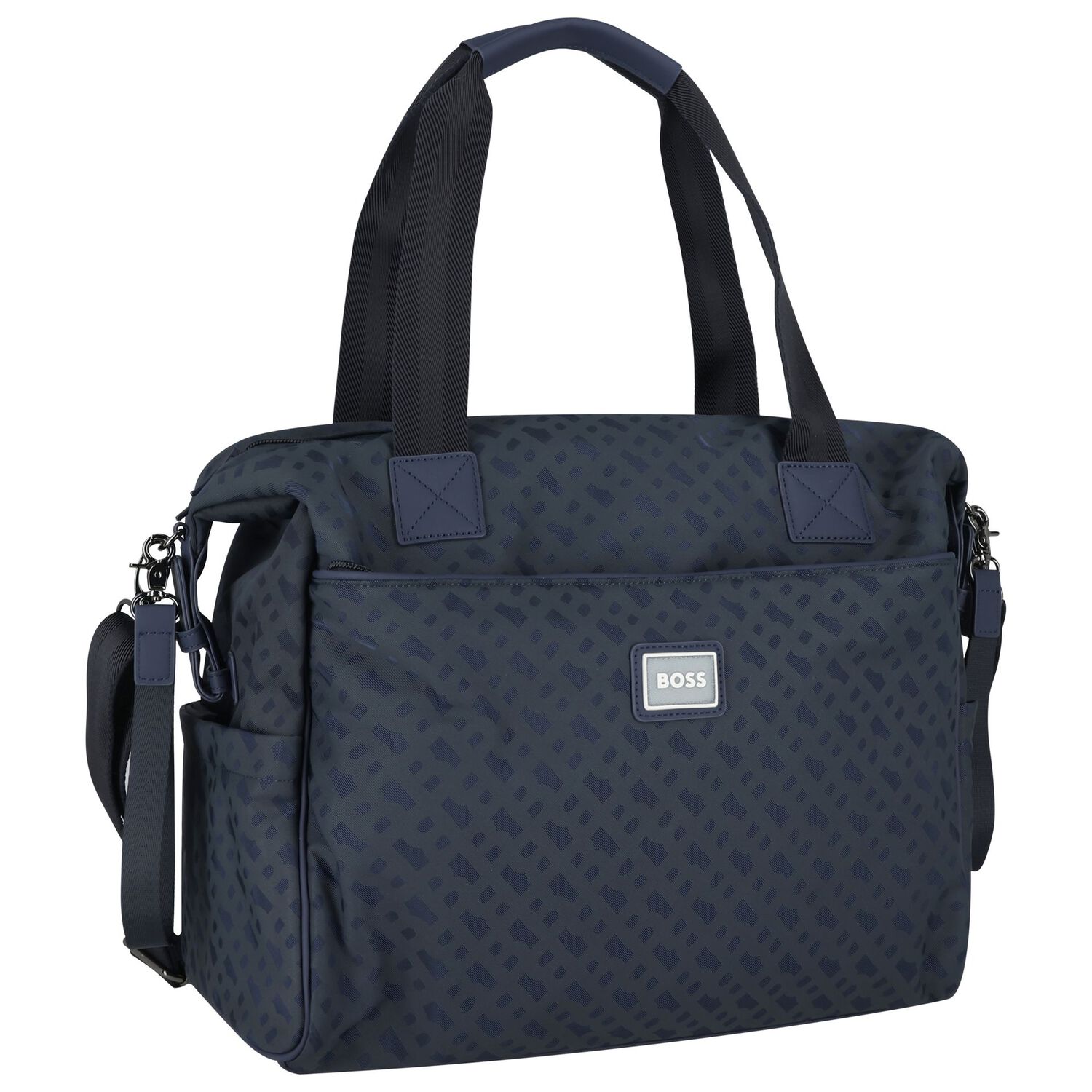 Navy Blue Logo Baby Changing Bag, 1, hi-res