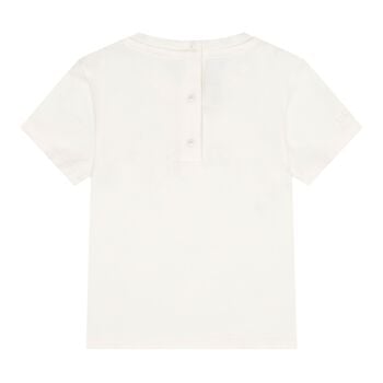 White Teddy Bear Logo Baby T-Shirt