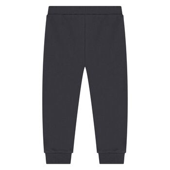Younger Boys Beige, Grey & Orange 3 Piece Tracksuit