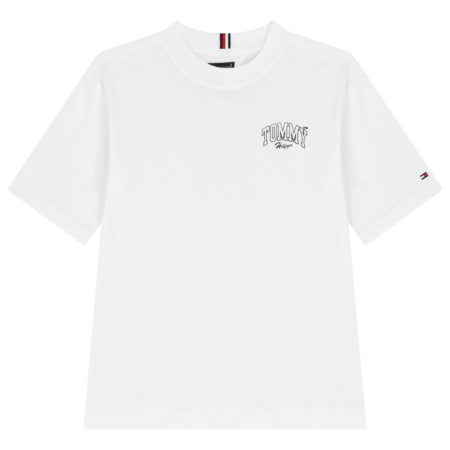 Boys White Logo T-Shirt, 1, hi-res image number null