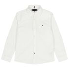 Boys White Logo Shirt, 1, hi-res