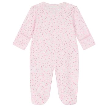 Baby Girls Pink Hearts Babygrow