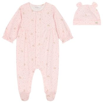 Baby Girls Pink Babygrow Set