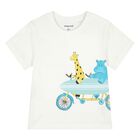 Younger Boys White & Aqua Shorts Set, 3, hi-res