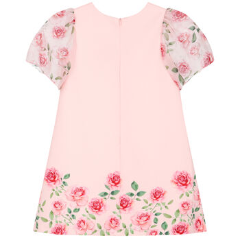 Girls Pink Floral Dress