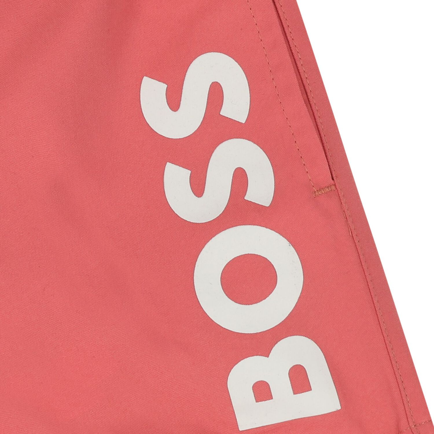 Younger Boys Red Logo Swim Shorts, 1, hi-res