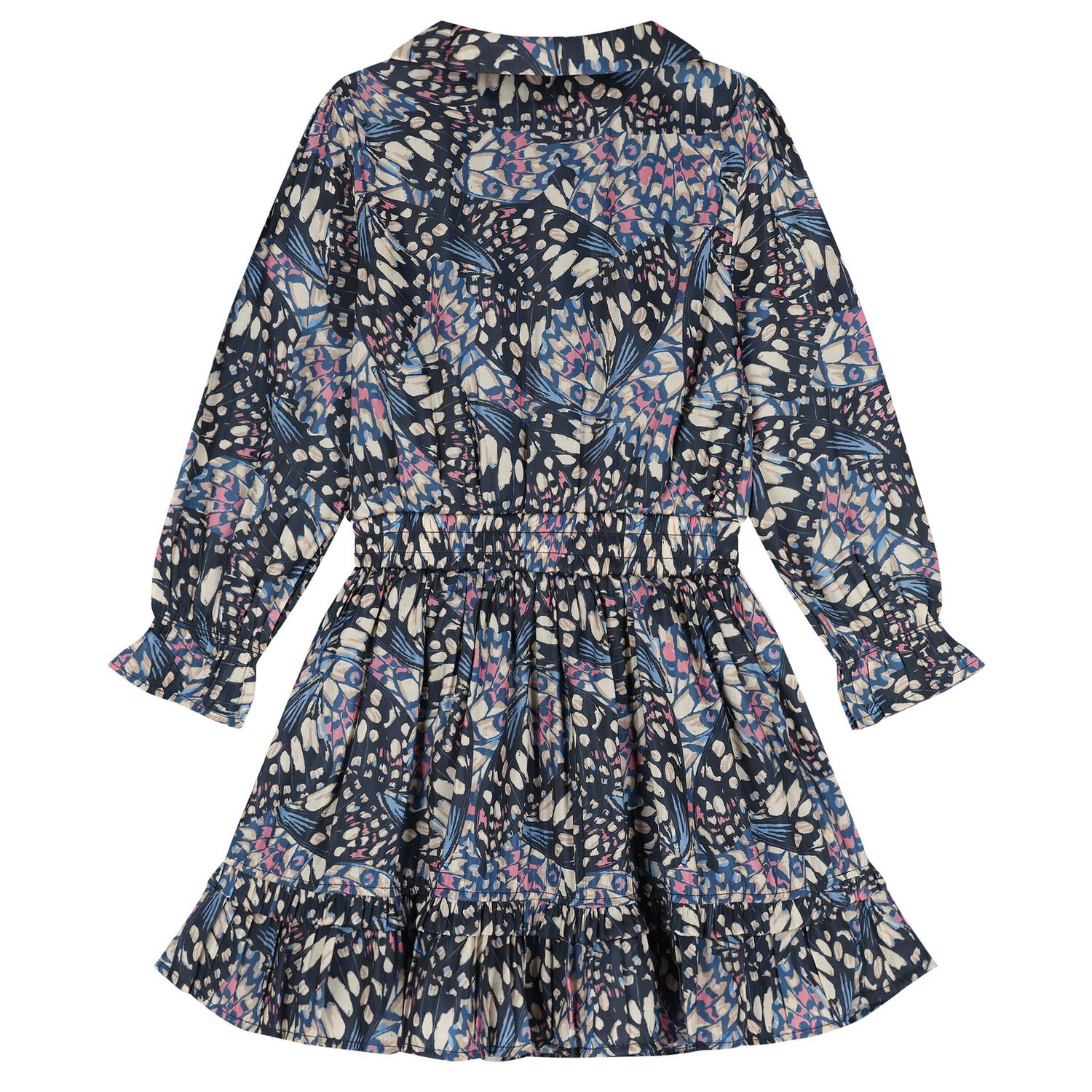 فستان بنات بطيات متعدد الألوان, 1, hi-res image number null