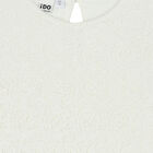 Girls Ivory & Gold Lace Top, 1, hi-res
