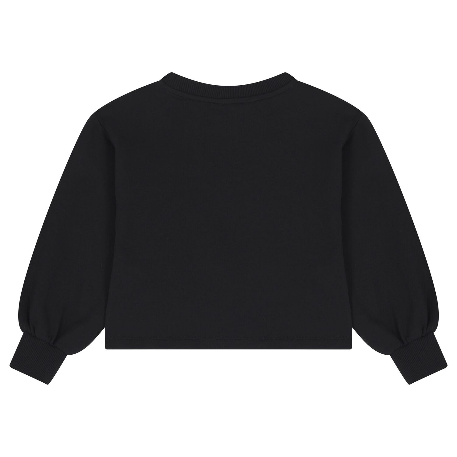 Girls Black Teddy Bear Logo Sweatshirt, 1, hi-res image number null