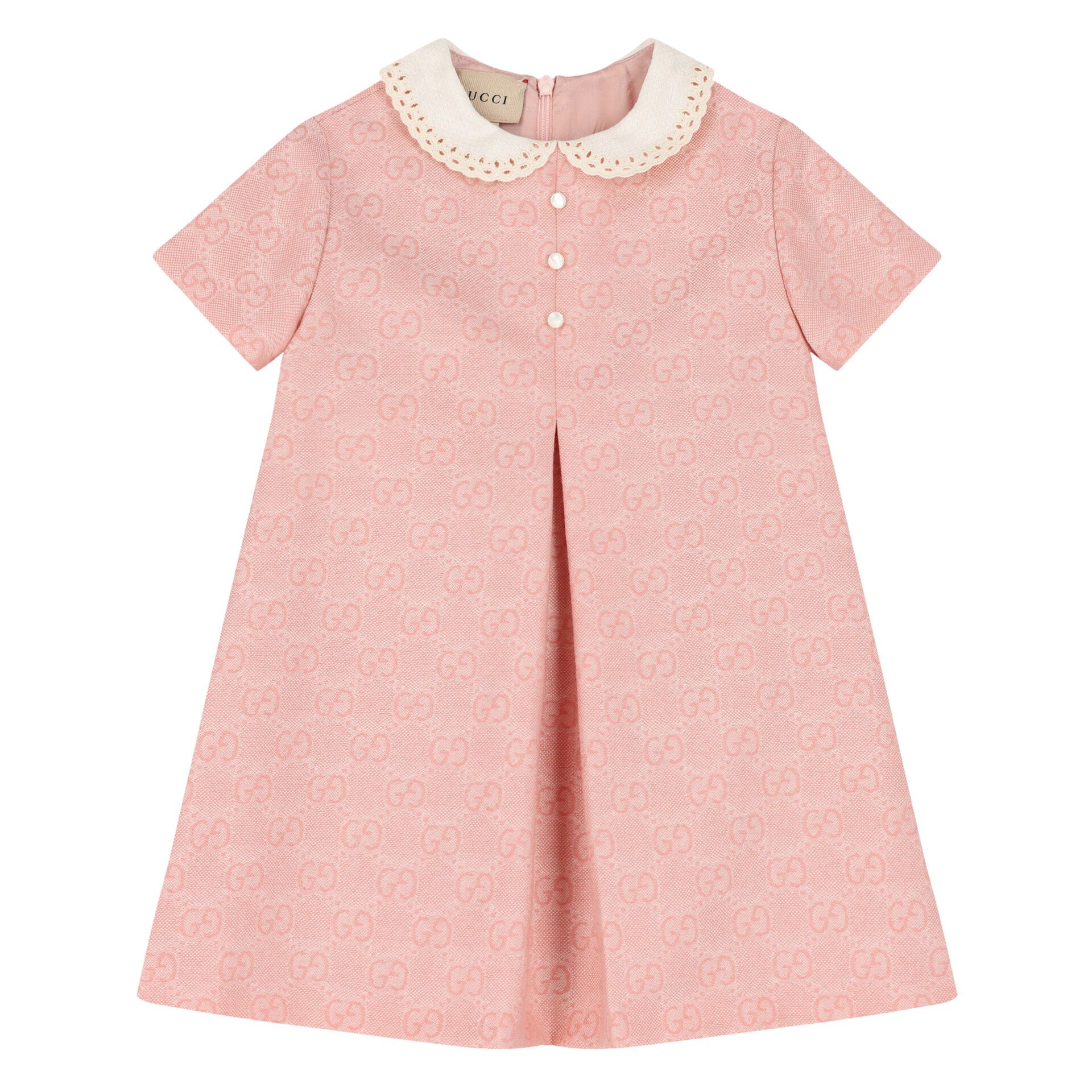 Gucci Younger Girls Pink GG Dress | Junior Couture