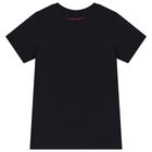 Boys Black Logo T-Shirt, 2, hi-res