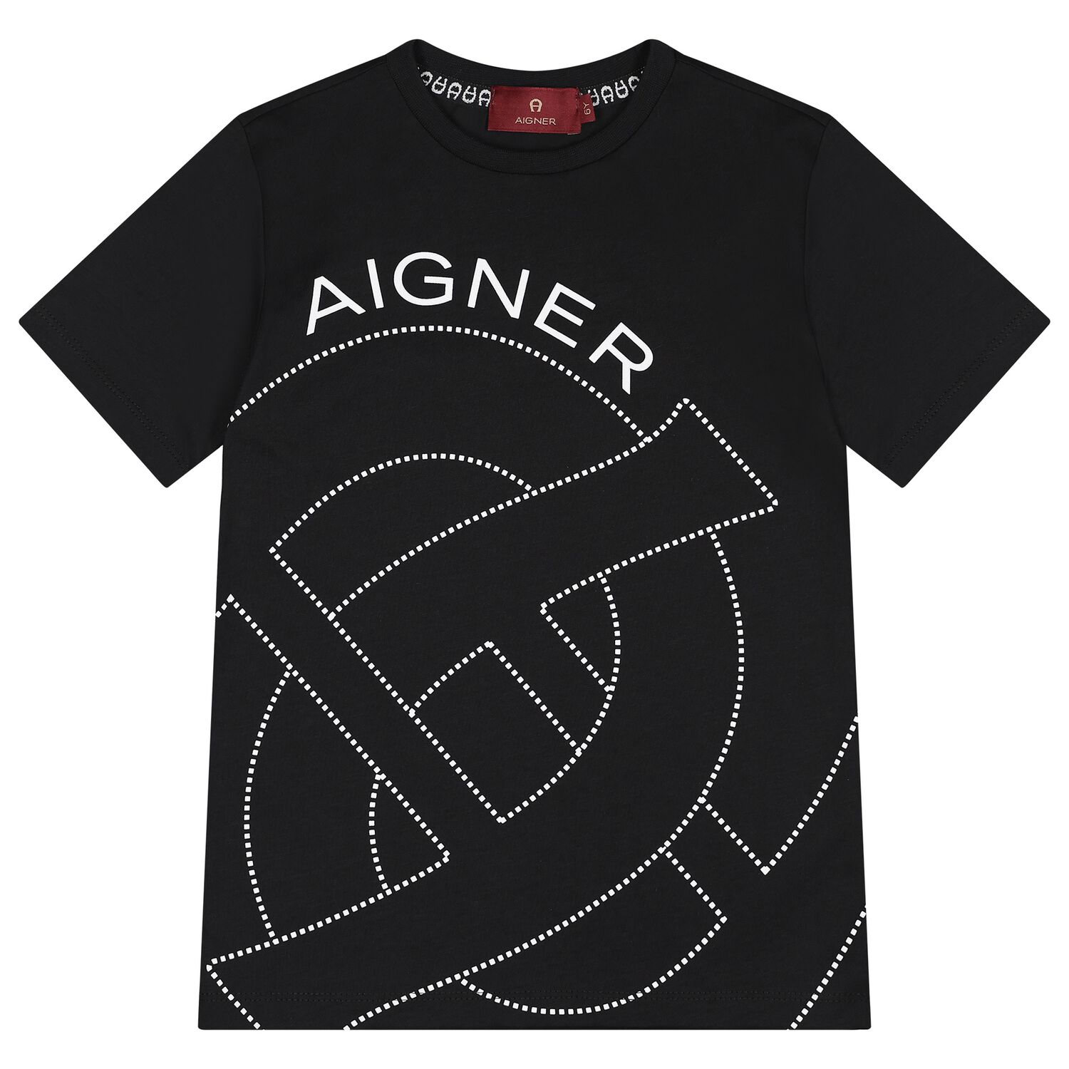 Boys Black Logo T-Shirt, 2, hi-res