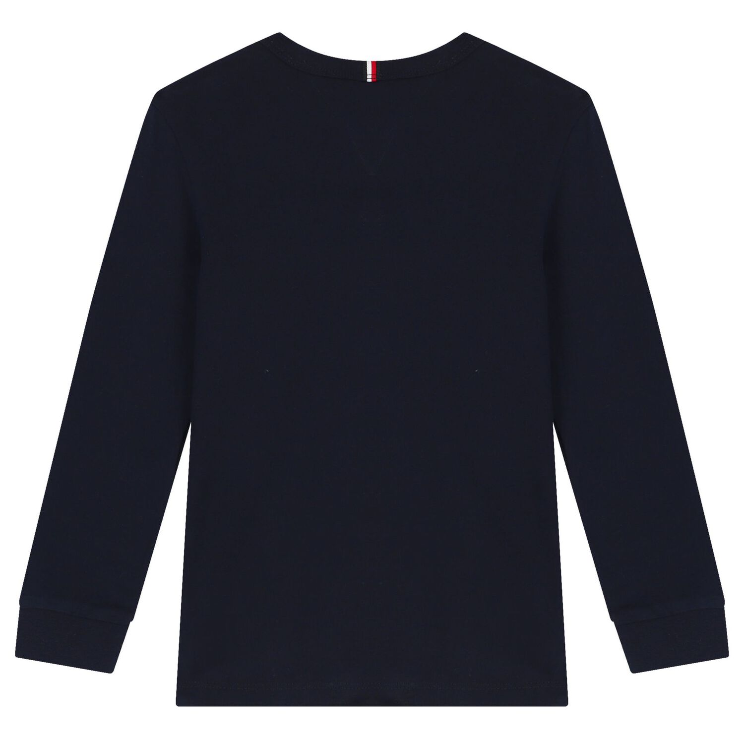 Boys Navy Blue Logo Long Sleeve Top, 1, hi-res