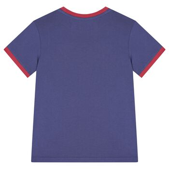 Boys Navy Blue Polo Logo T-Shirt