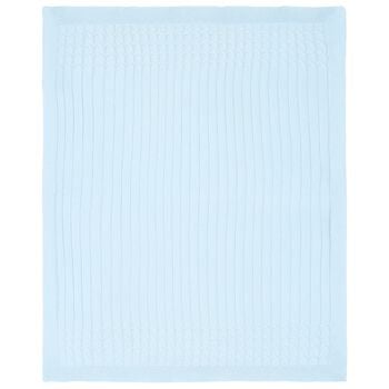 Baby Boys Blue Knit Blanket