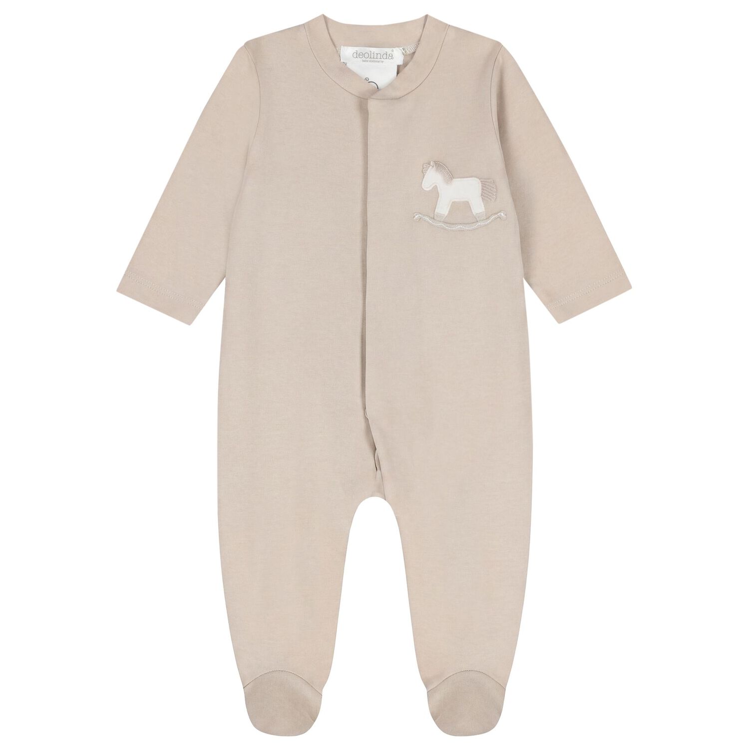 Baby Boys Beige Horse Babygrow Gift Set, 1, hi-res