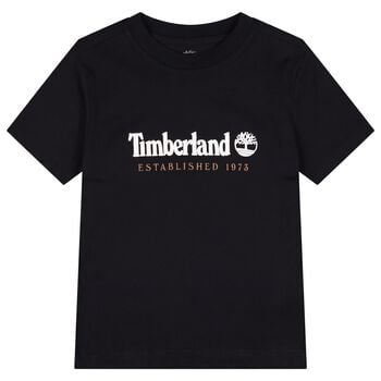 Boys Black Logo T-Shirt