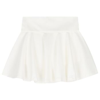 Girls White Skort