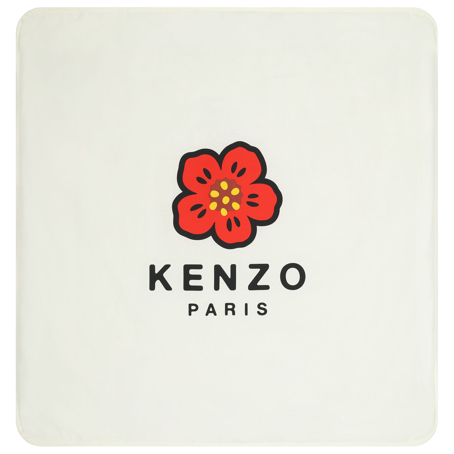 Ivory & Beige Boke Flower Baby Blanket, 1, hi-res