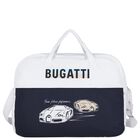 Baby Boys White & Navy Blue Logo Baby Changing Bag, 2, hi-res