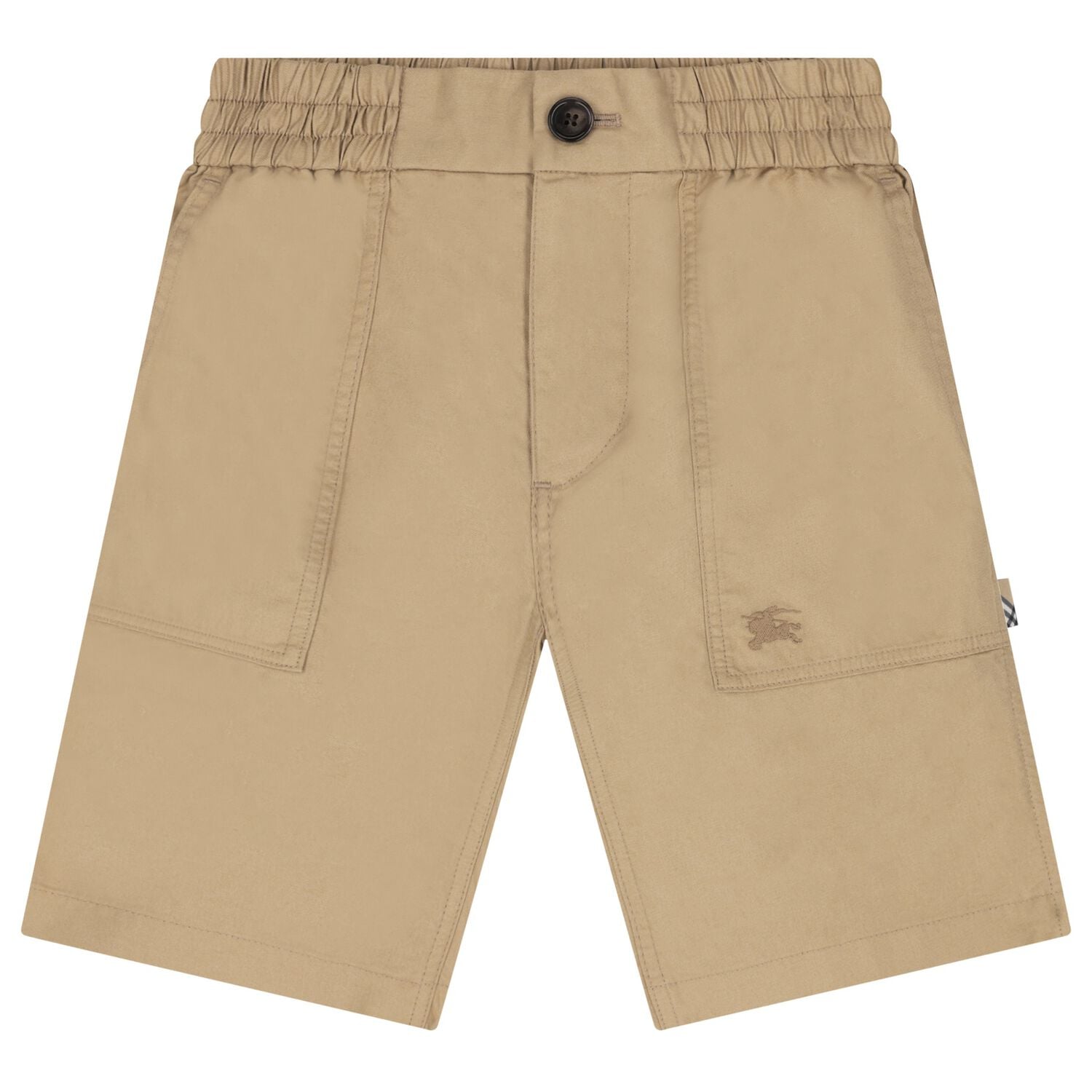 Boys Beige Logo Cargo Shorts , 1, hi-res