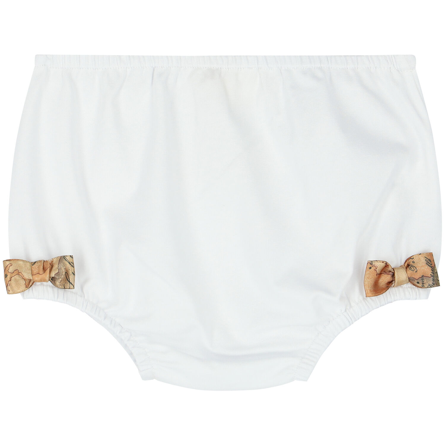 طقم فستان بنات بالشعار باللون الأبيض والعاجي, 1, hi-res