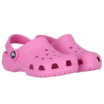 Girls Pink Classic Clogs Sandals