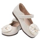 Younger Girls Ivory Patent Leather Shoes, 2, hi-res