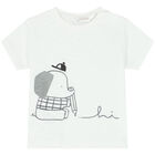 Baby Boys White & Grey Shorts Set (4 Piece), 1, hi-res