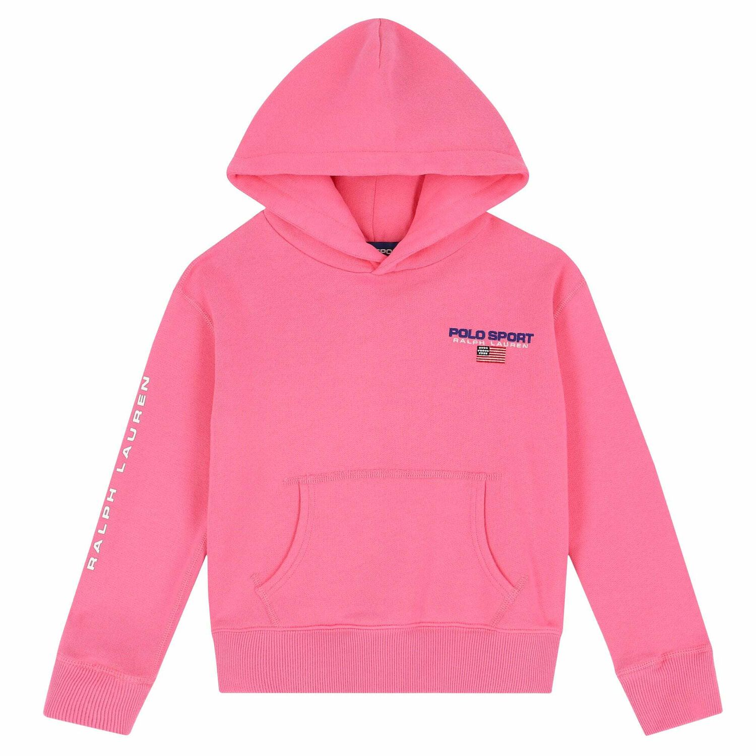Older Girls Pink Logo Hooded Top, 1, hi-res image number null