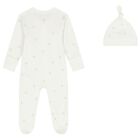White Teddy Bear Babygrow Set, 1, hi-res