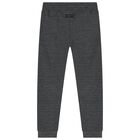 Boys Black & Grey Tracksuit (3 Piece), 2, hi-res