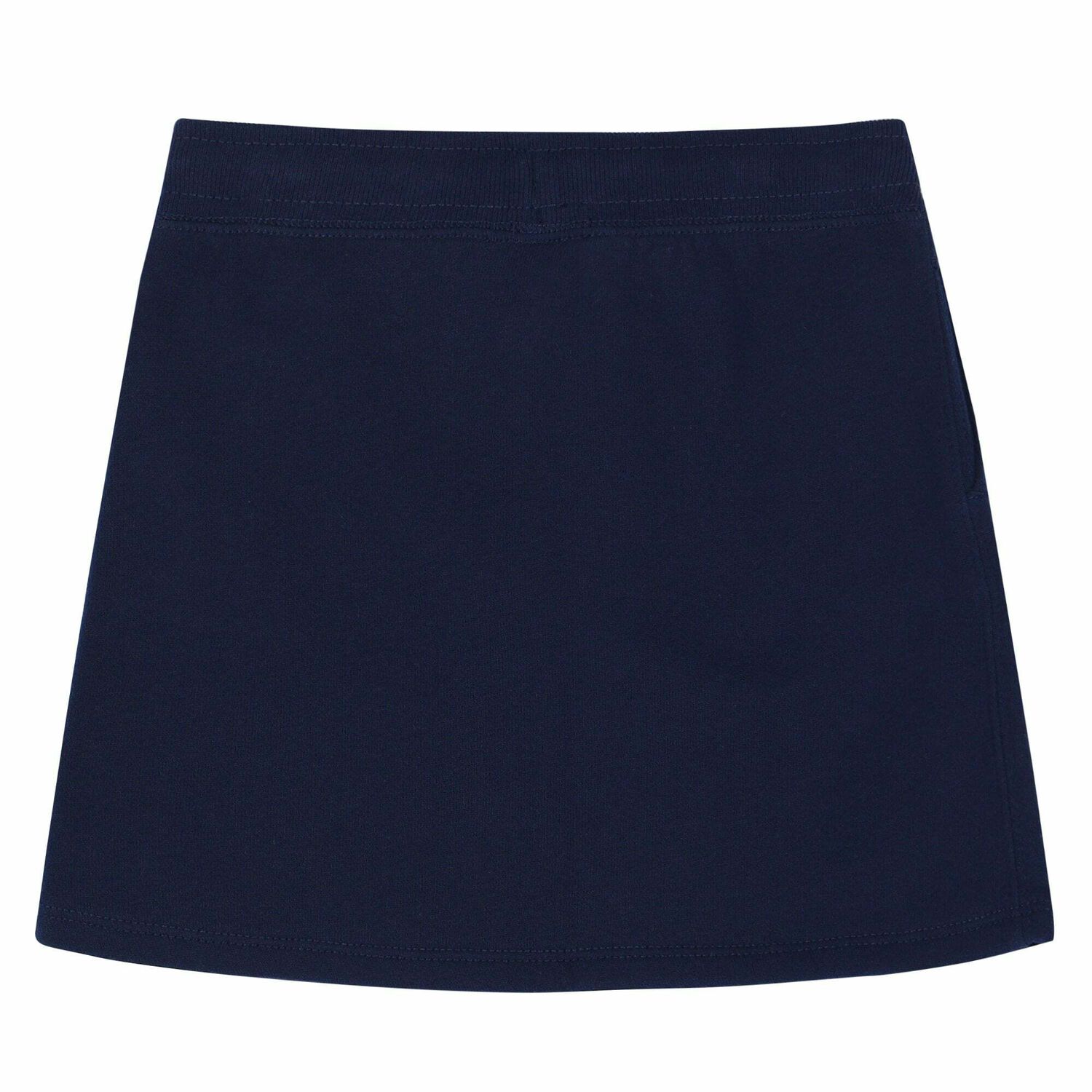 Girls Navy Logo Skirt, 1, hi-res