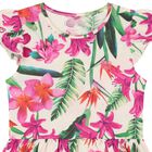 فستان زهري باللون  عاجي للبنات, 1, hi-res