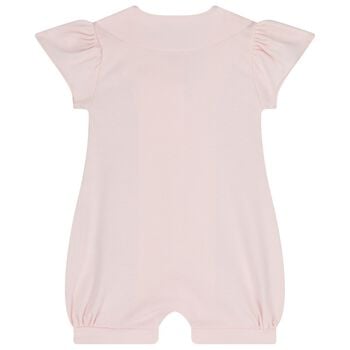 رومبير بنات بطبعة زهور باللون الوردي 