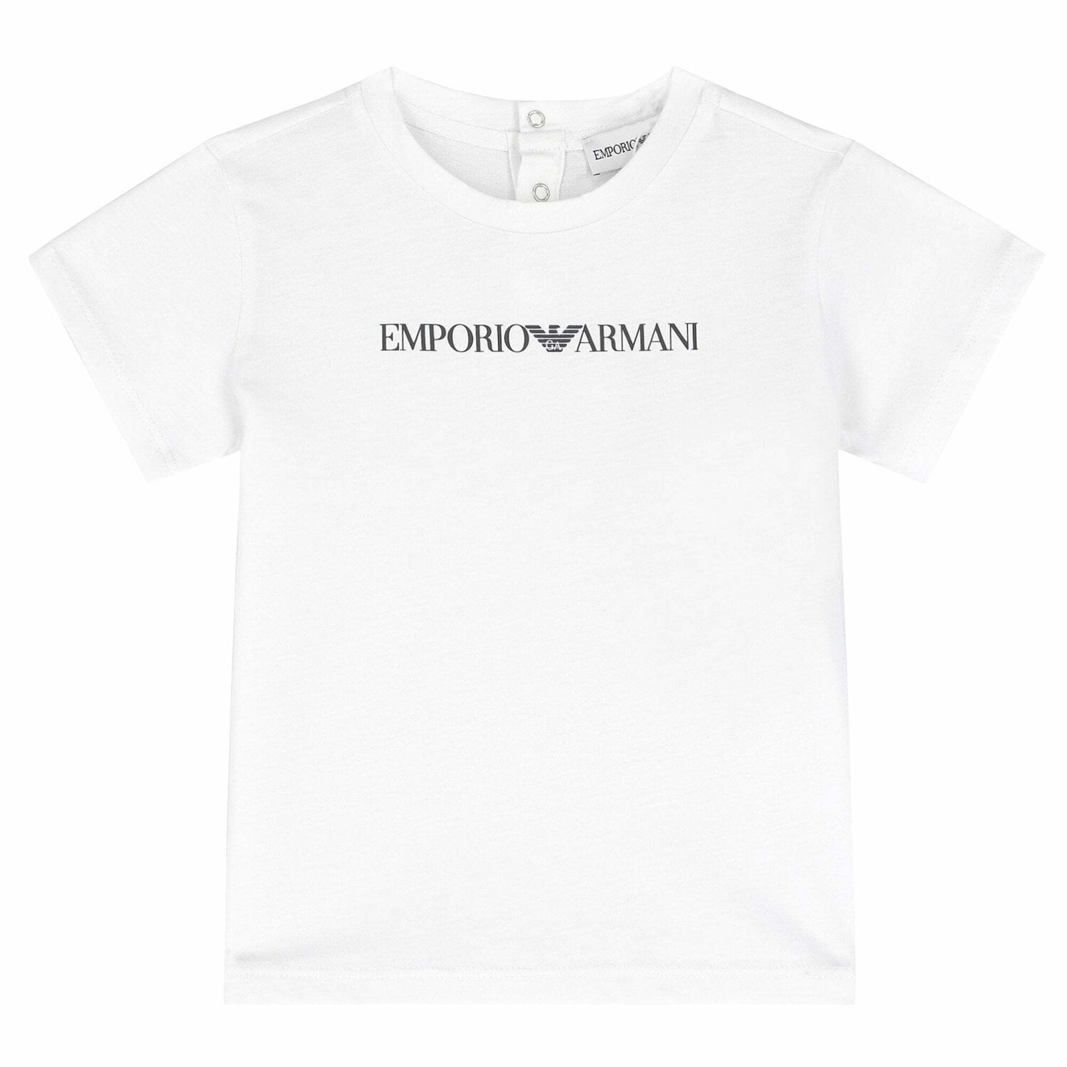 Younger Boys White Logo T-Shirt, 1, hi-res image number null