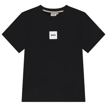 Boys Black Logo T-Shirt