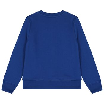Boys Blue Logo Sweatshirt 