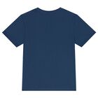 Boys Navy Blue Logo T-Shirt, 1, hi-res