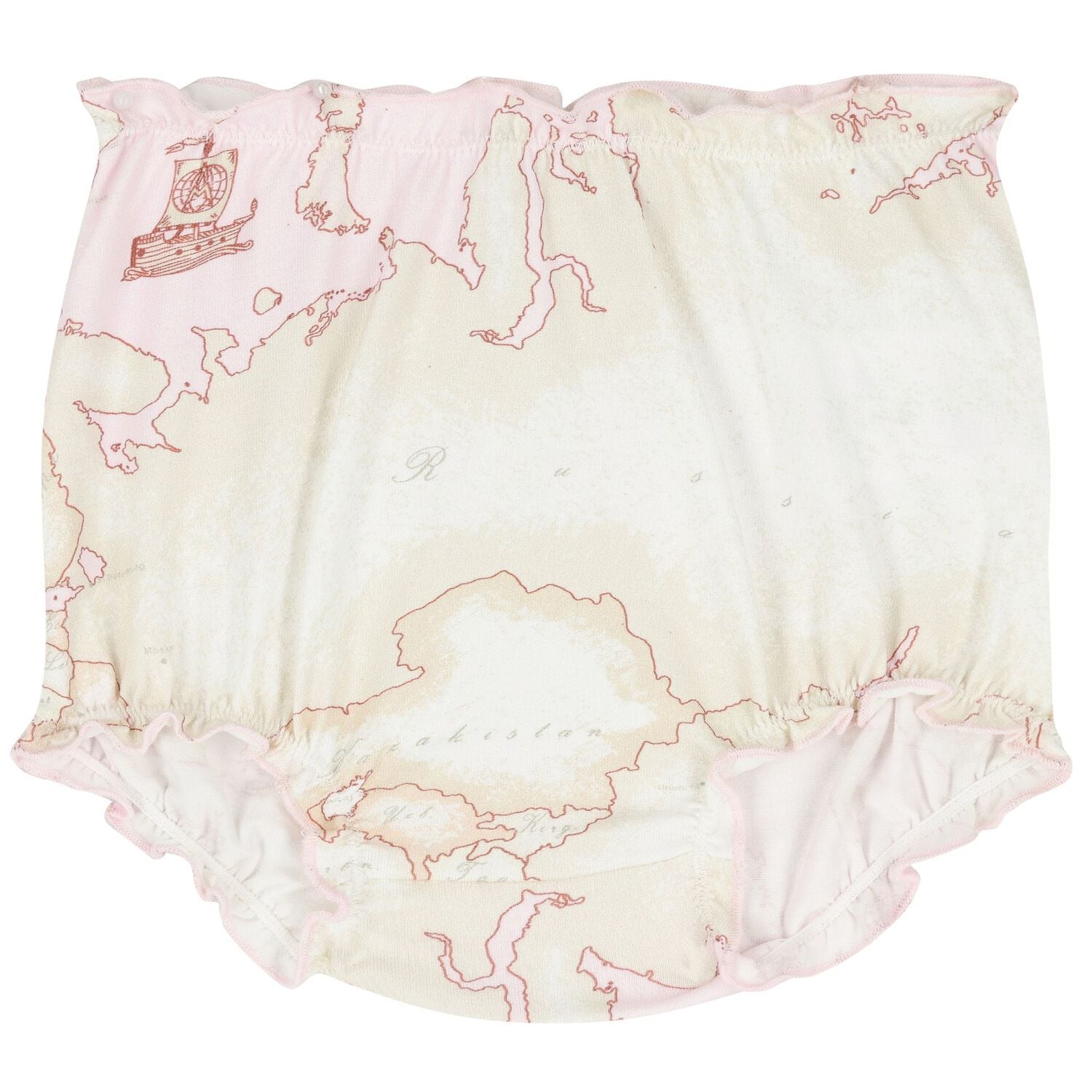 Baby Girls Pink & Ivory Geo Map Babygrow Gift Set, 1, hi-res