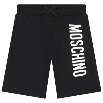 Boys Black Logo Shorts