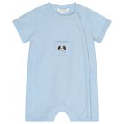 Baby Boys Blue Puppy Romper ( 2-Pack ), 2, hi-res