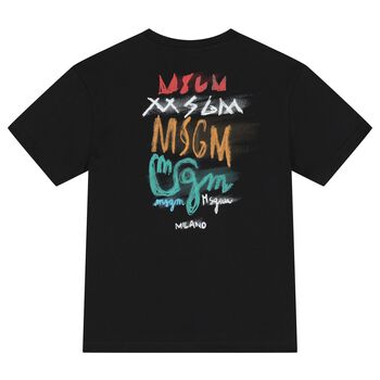 Boys Black Logo T-Shirt