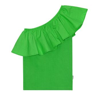 Girls Green Ruffle Rebecca Top